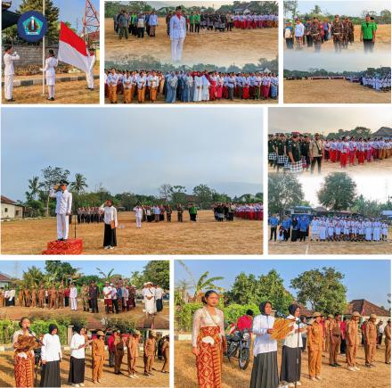 Pemdes Sumberklampok Laksanakan Apel Peringatan Detik-Detik Proklamasi Kemerdekaan RI ke-81